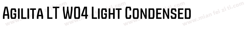 Agilita LT W04 Light Condensed字体转换